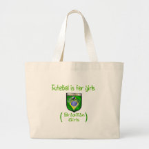 Meninas brasileiras - Futebol é para meninas Bolsa Para Compras