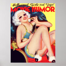 Meninas de Hollywood e mordaças, humor do filme Impressão