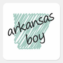 Menino de Arkansas no desenho do mapa do Arkansas  Adesivos