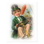 Menino de dia do St. Patricks do vintage Cartões Postais