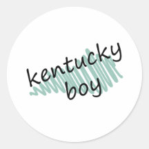 Menino de Kentucky no desenho do mapa do Kentucky  Adesivos