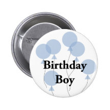 Menino do aniversário botons