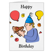 Menino do aniversário, feliz, aniversário cartoes