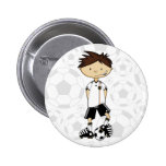Menino do futebol do campeonato do mundo de Aleman Pins