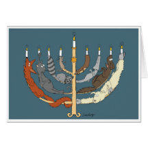 Menorah animal cartoes
