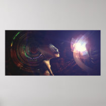 Mente estrangeira - impressão das belas artes posters