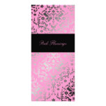 menu do flamingo do rosa do damasco 311-Dazzling Panfleto Informativo Personalizado