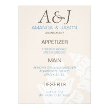MENU MODERNO DO CASAMENTO DE PRAIA DO MARROM AZUL CONVITES PERSONALIZADOS
