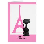 Meow, Bonjour! Cartão