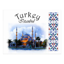 Mesquita do azul de Turquia Cartões Postais
