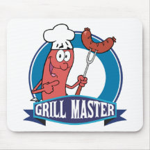 Mestre da grade da salsicha mousepads