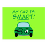 Meu carro é esperto cartao postal