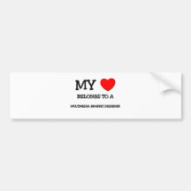 Meu coração pertence a um DESIGNER GRÁFICO dos MUL Adesivo