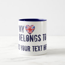 Meu coração pertence caneca