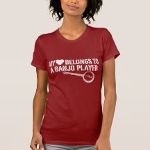 Meu jogador do banjo do coração tshirt