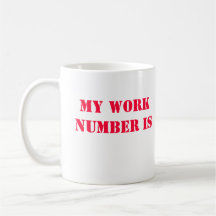 Meu número do trabalho é 9-1-1 canecas