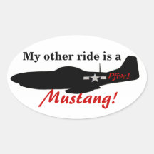 Meu outro passeio é um mustang! adesivos
