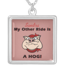 Meu outro passeio é um PORCO Bijuteria Personalizada