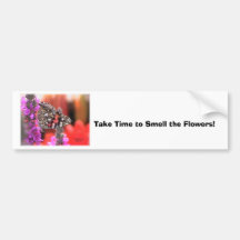 meus stuff4 055, tomam o tempo cheirar as flores! adesivos
