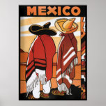 Mexicanos Zarapes do poster de viagens do ~ de Méx