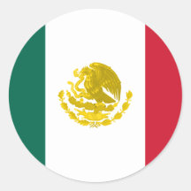 México com os braços dourados completos, México Adesivos