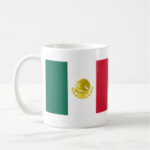 México com os braços dourados completos, México Caneca