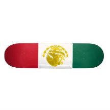 México com os braços dourados completos, México Skateboard