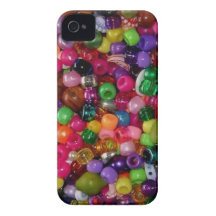 Miçanga cor-de-rosa bonito da jóia capa iPhone 4 Case-Mate