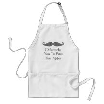 Mim bigode você para passar a pimenta aventais