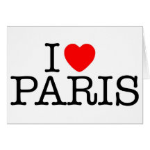 Mim coração (amor) Paris Cartão