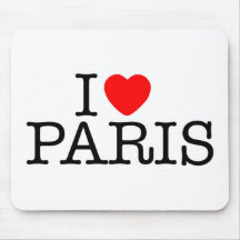 Mim coração (amor) Paris Mouse Pads