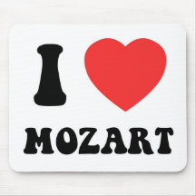 Mim coração Mozart Mouse Pads