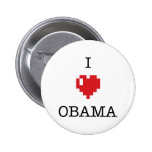 Mim crachás do botão de <3 Obama Botons