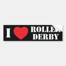 Mim rolo Derby do coração Adesivos