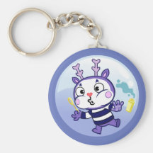 Mime em uma bolha chaveiro