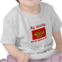 Minha identidade Rússia Tshirts