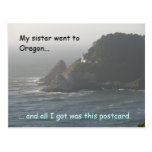 Minha irmã foi a Oregon… Cartoes Postais
