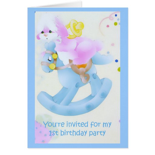 Minha primeira festa de aniversário cartão