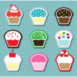 Imãs Cupcake