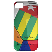 Modelo do caso do iPhone 5 da bola de futebol Capa iPhone 5