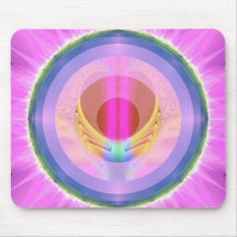 Modelo dourado abstrato do copo do troféu mousepad