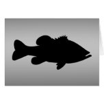 Modelo Largemouth da pesca da perda Cartões