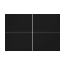 Modelo preto impressão de canvas envolvida