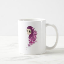 Modéstia feminino caneca