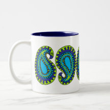 Modificação Paisley Caneca