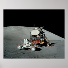 Módulo lunar de Apollo 17 & veículo recorrido luna Posters