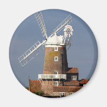 Moinho de vento em Cley, Norfolk. norte Imãs De Refrigerador