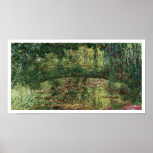 Monet - ponte do japonês de Pont Japonais Posteres