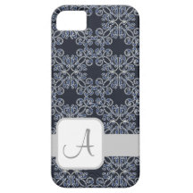 Monograma do ~ do damasco iPhone 5 capa