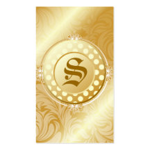 monograma dourado do açúcar 311-Superfine Modelo Cartoes De Visitas